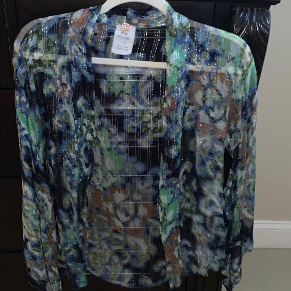 Free People short chiffon duster